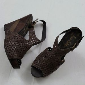 Sam Edelman leather wedge sandal